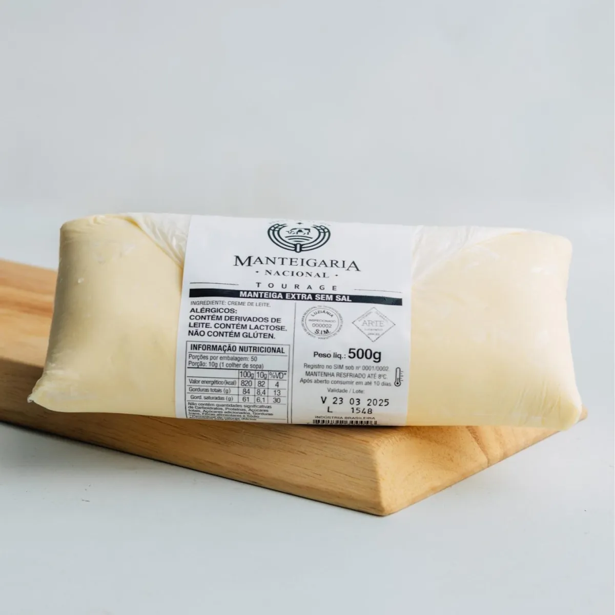 Manteiga Tourage - Barra 500g