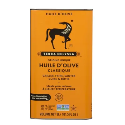 Terra Delyssa Pure Olive Oil, 3L Tin