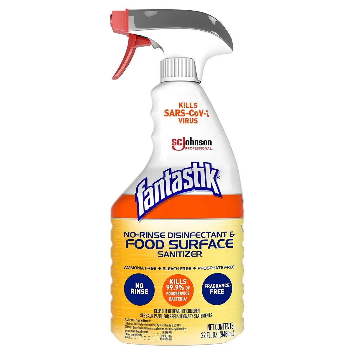 fantastik® No-Rinse Disinfectant & Food Surface Sanitizer