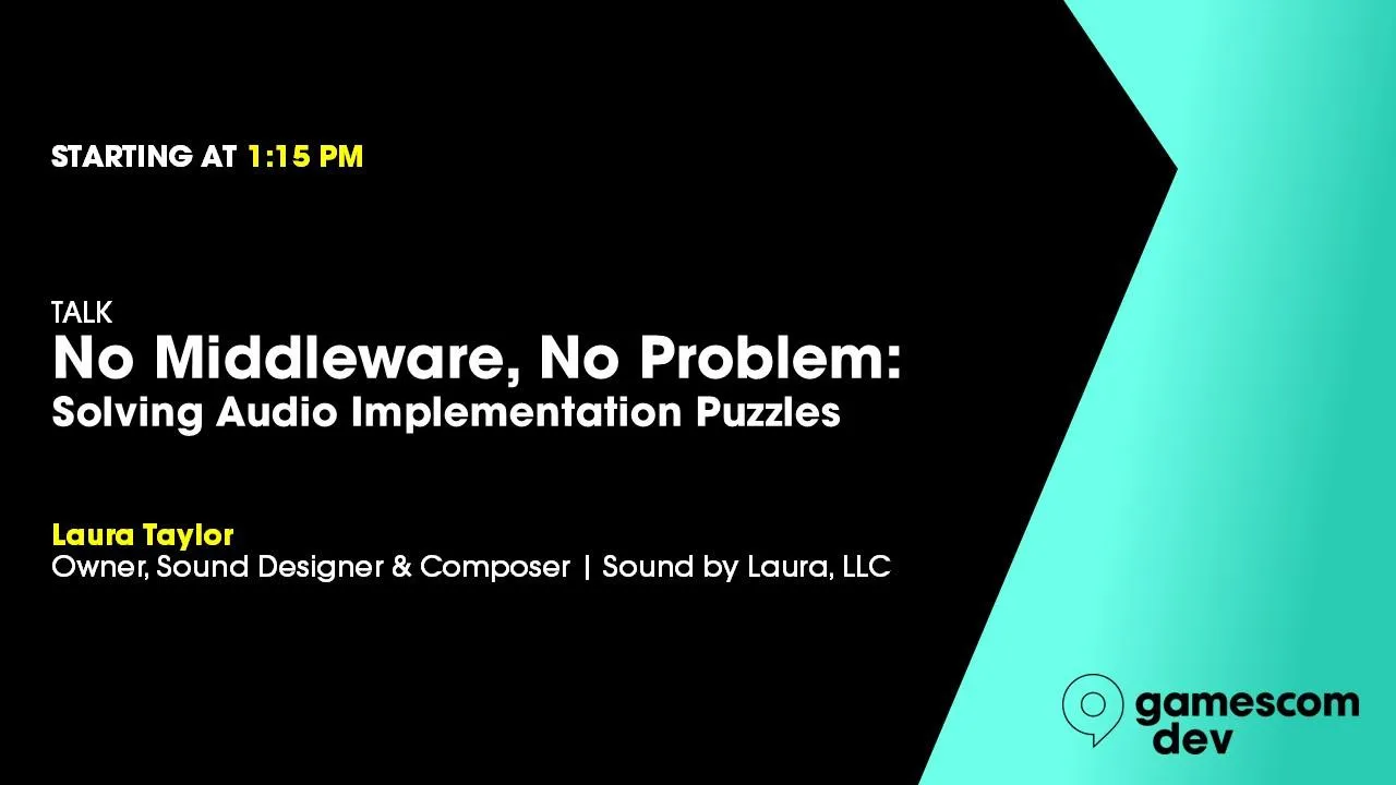 No Middleware, No Problem: Solving Audio Implementation Puzzles