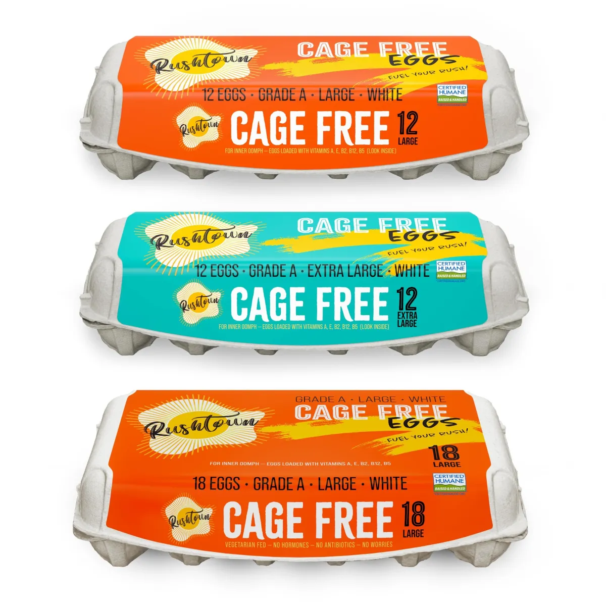 Rushtown Cage Free White Eggs