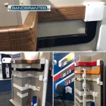 Canaletas tipo rodapé em alumínio