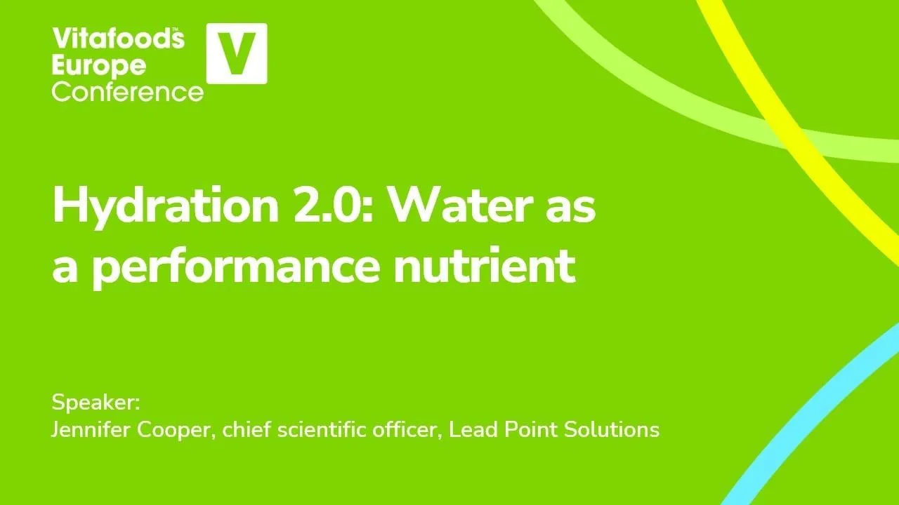Hydration 2.0: Water as a performance nutrient