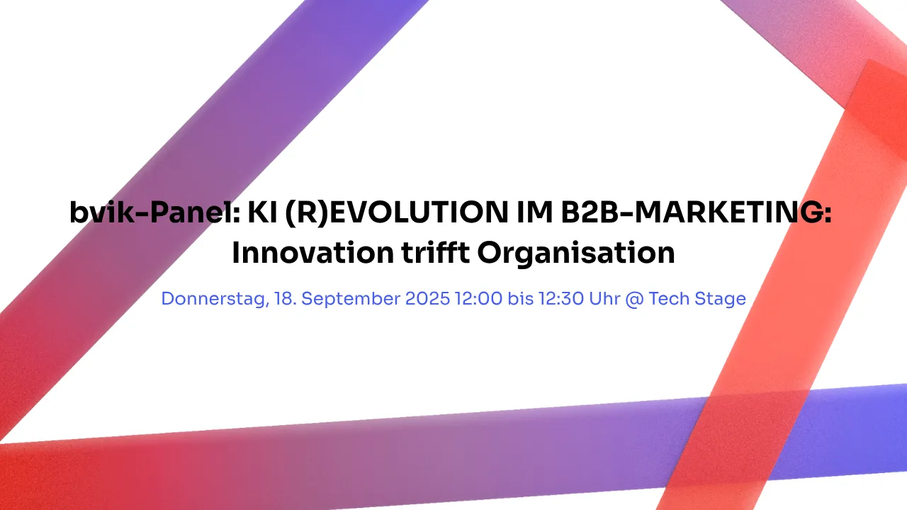 KI (R)Evolution im B2B Marketing: Innovation trifft Organisation