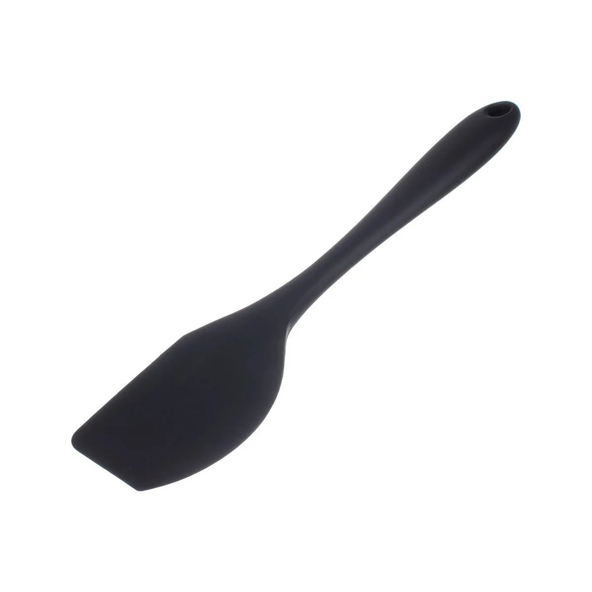 Espátula Arredondada Silicone Preto Weck