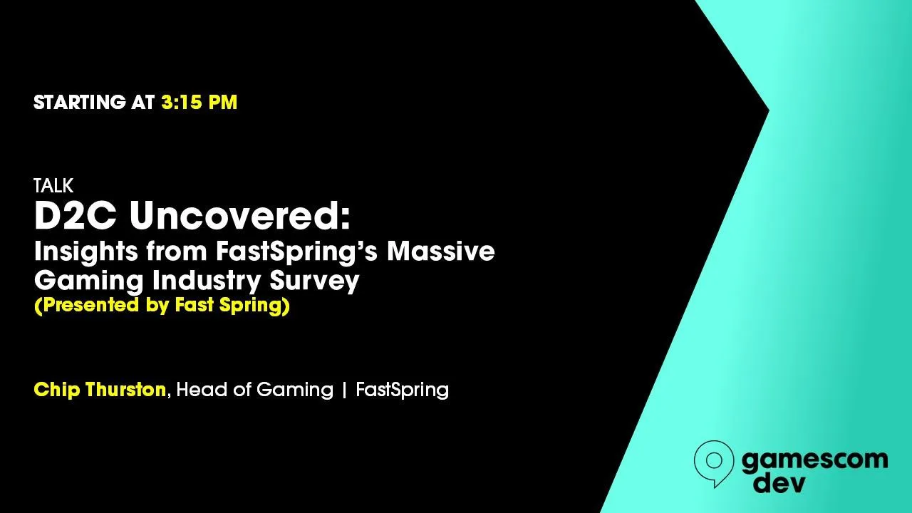 D2C Uncovered: Insights from FastSpring’s Massive Gaming Industry Survey (Presented by FastSpring)