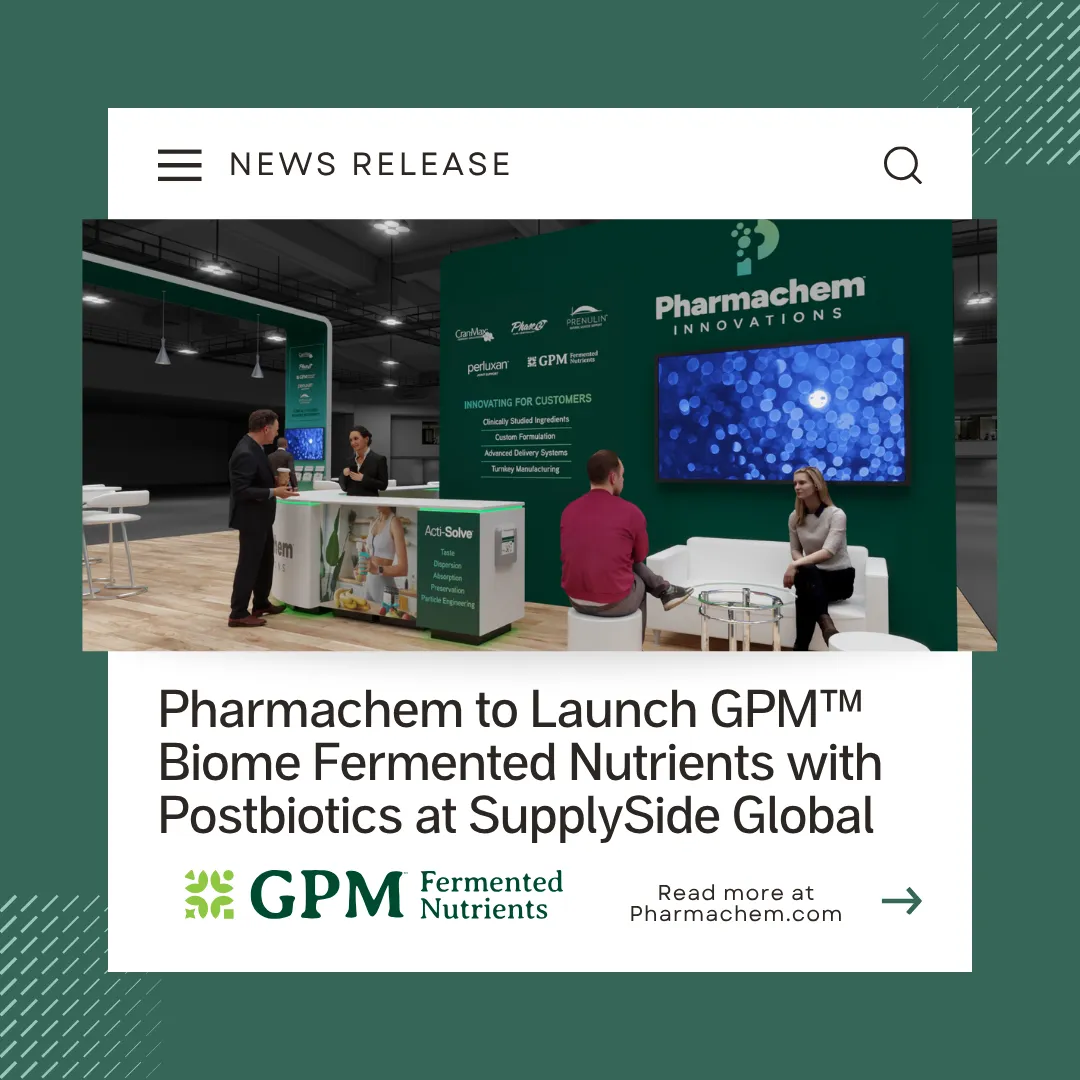 Launching GPM™ Biome Fermented Nutrients with Postbiotics at SupplySide Global
