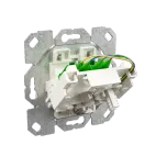 Flush-mountable fibre optic termination socket, SM, OS2