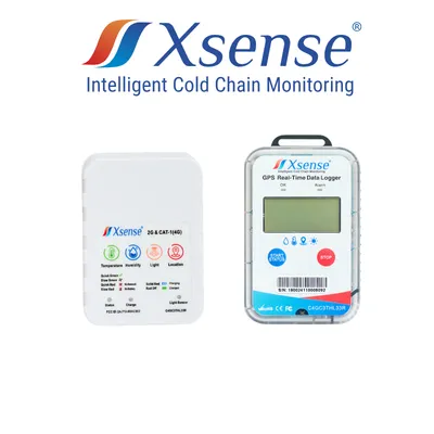 Xsense® Line of Real-Time 2G and 4G temperature and humidity dataloggers (with option of light and location)