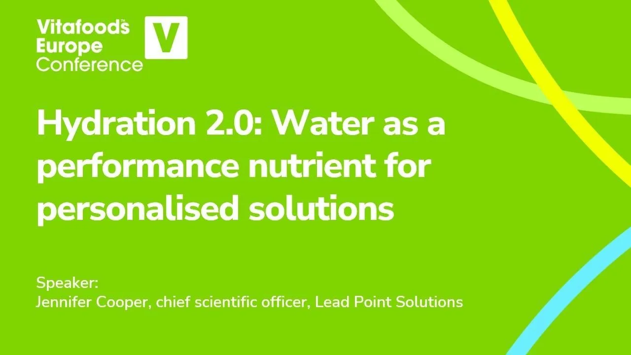 Hydration 2.0: Water as a performance nutrient for personalised solutions