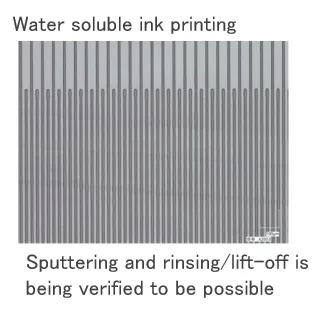 Development of Water-Soluble Lift-Off Process for Chip Resistors