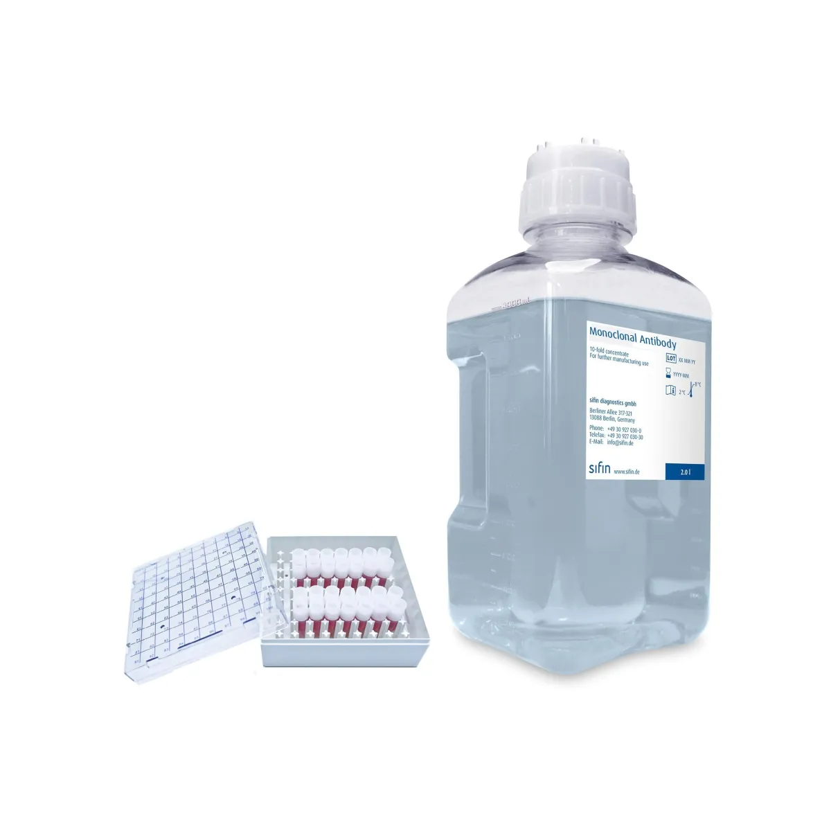 Contract manufacturing of monoclonal antibody concentrates or bulk for FFMU