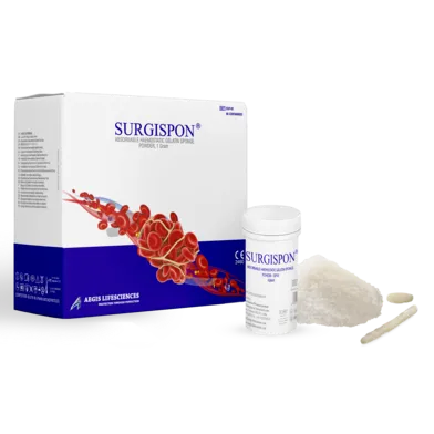 Gelatin Hemostatic Powder/Gelatin Absorbable Hemostatic Powder-SURGISPON® Powder Haemostat/Hemostatic Powder/Bellow Powder/ Putty Powder