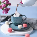 Xícaras de Chá Empilháveis, Modelo Linhas, 230ml