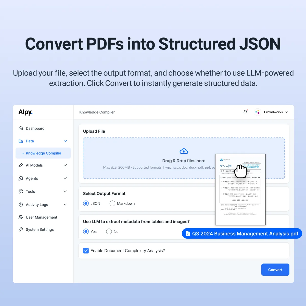 Alpy Knowledge Compiler