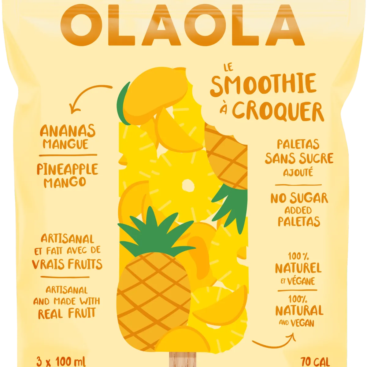 Le smoothie à croquer pineapple, mango