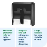 Tork OptiServe® 4-Roll Coreless Toilet Paper Dispenser