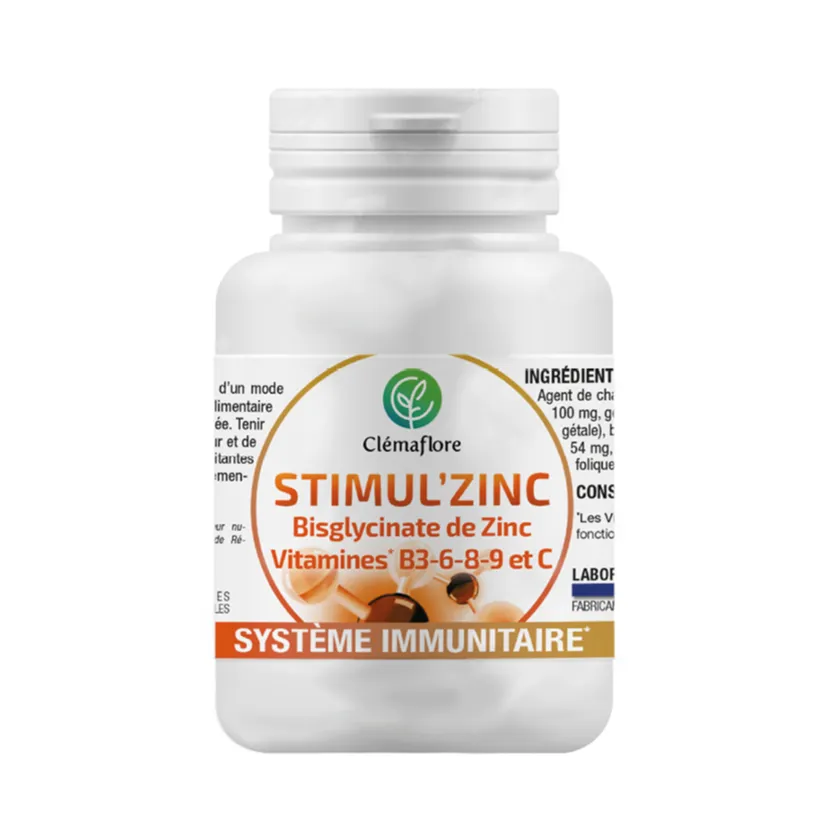 STIMUL’ZINC Zinc Bisglycinate, B Vitamins & Vitamin C