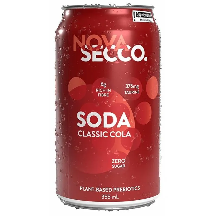 Novasecco Classic Cola Prebiotic Sparkling Soda