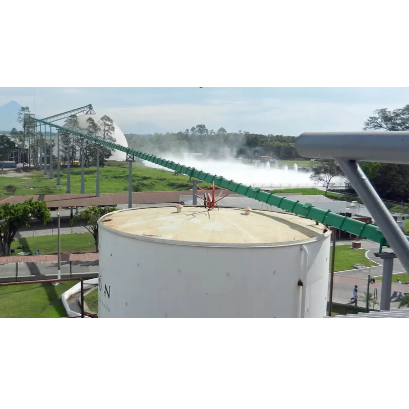 Transportador de correia suportado a ar