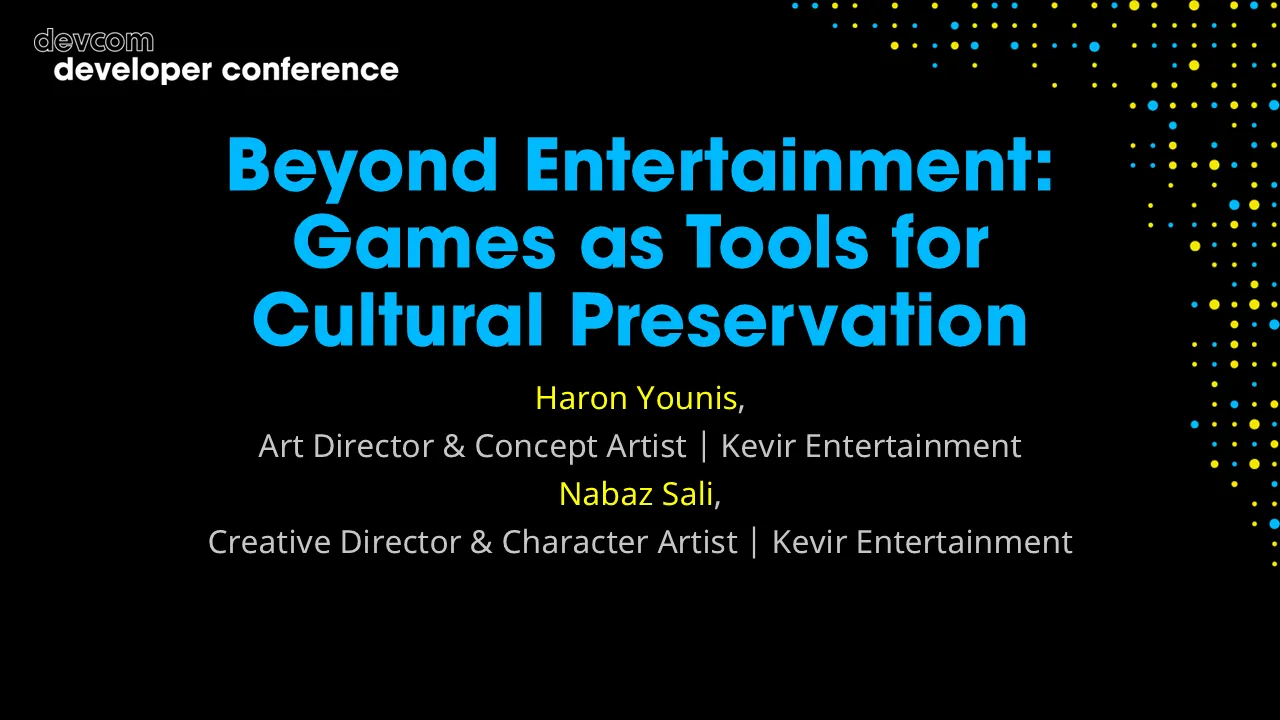 Beyond Entertainment: Games as Tools for Cultural Preservation