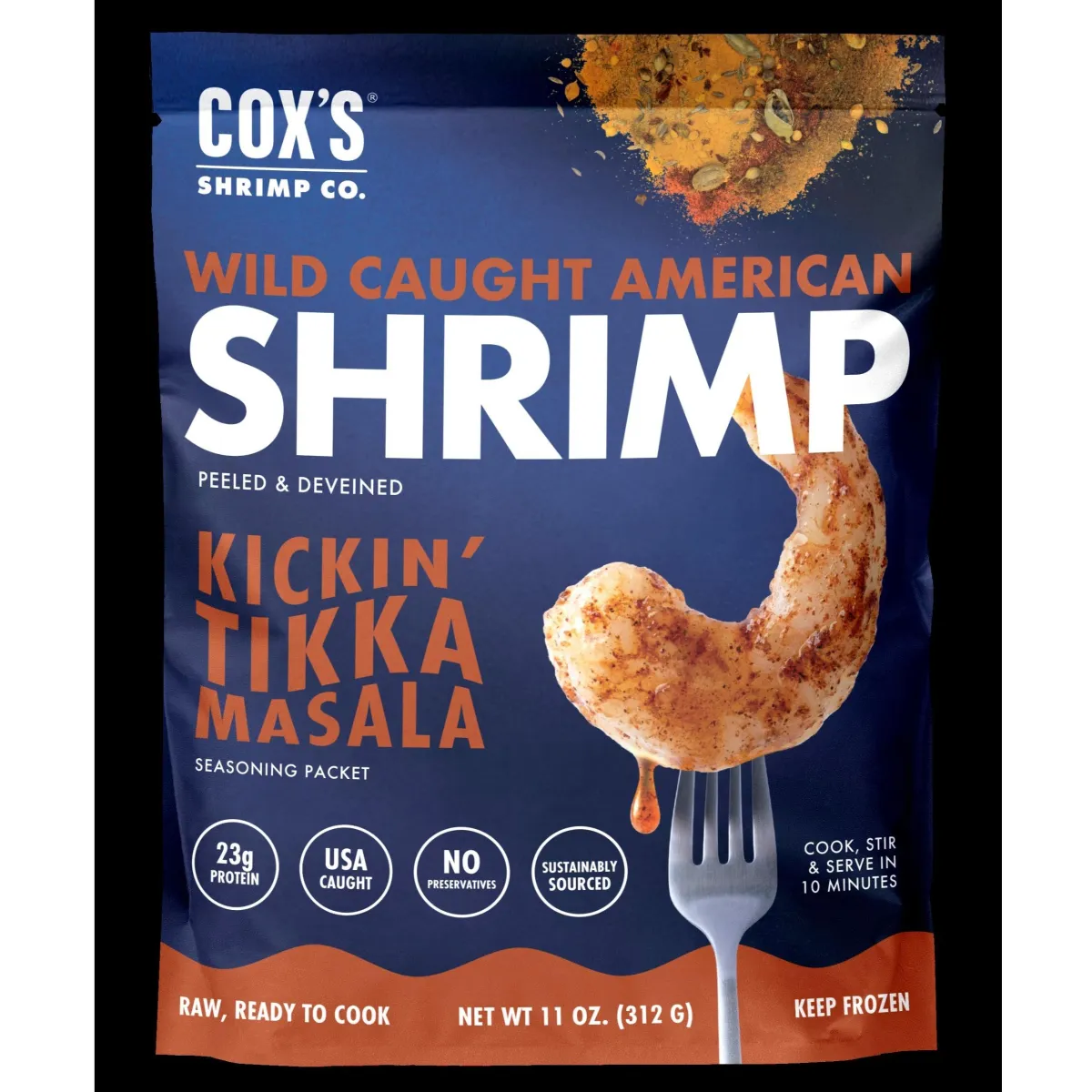 Wild Caught American Shrimp, Kickin Tikka Masala