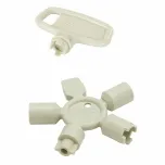 Chave para Fecho Mini ou Fecho Lingueta e Chave Multisegredos em Poliamida