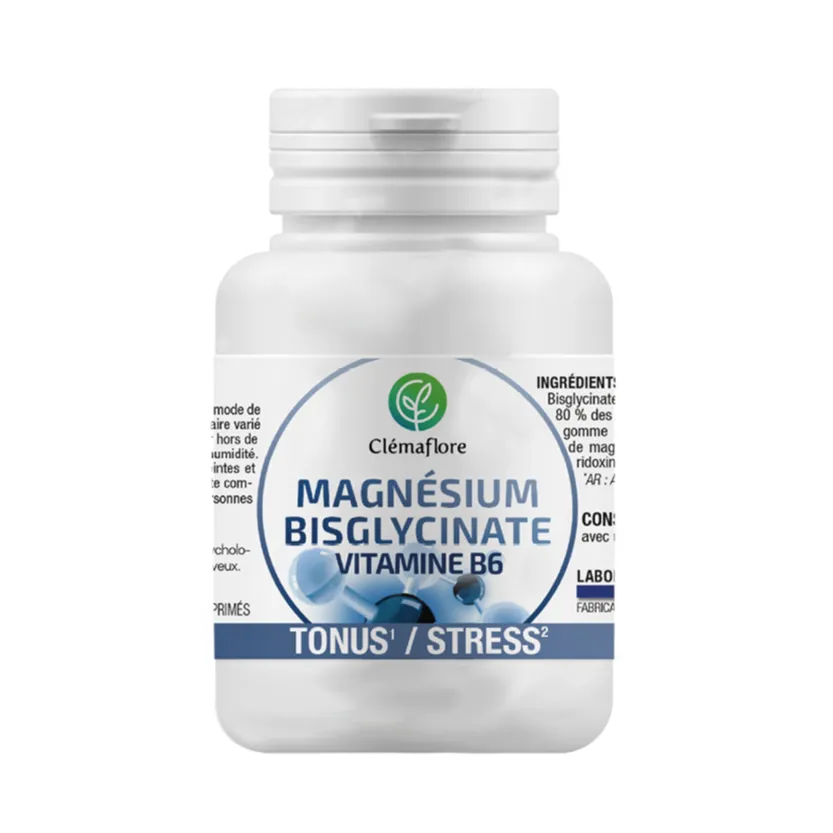MAGNESIUM BISGLYCINATE + VITAMIN B6 – Stress & Energy Support