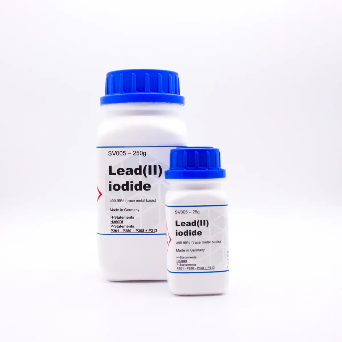 Lead iodide (PbI2), CAS 10101-63-0