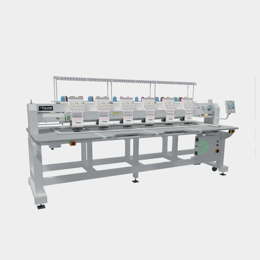 MB 906 - Máquina de Bordado Industrial - 6 cabeças - 9 agulhas