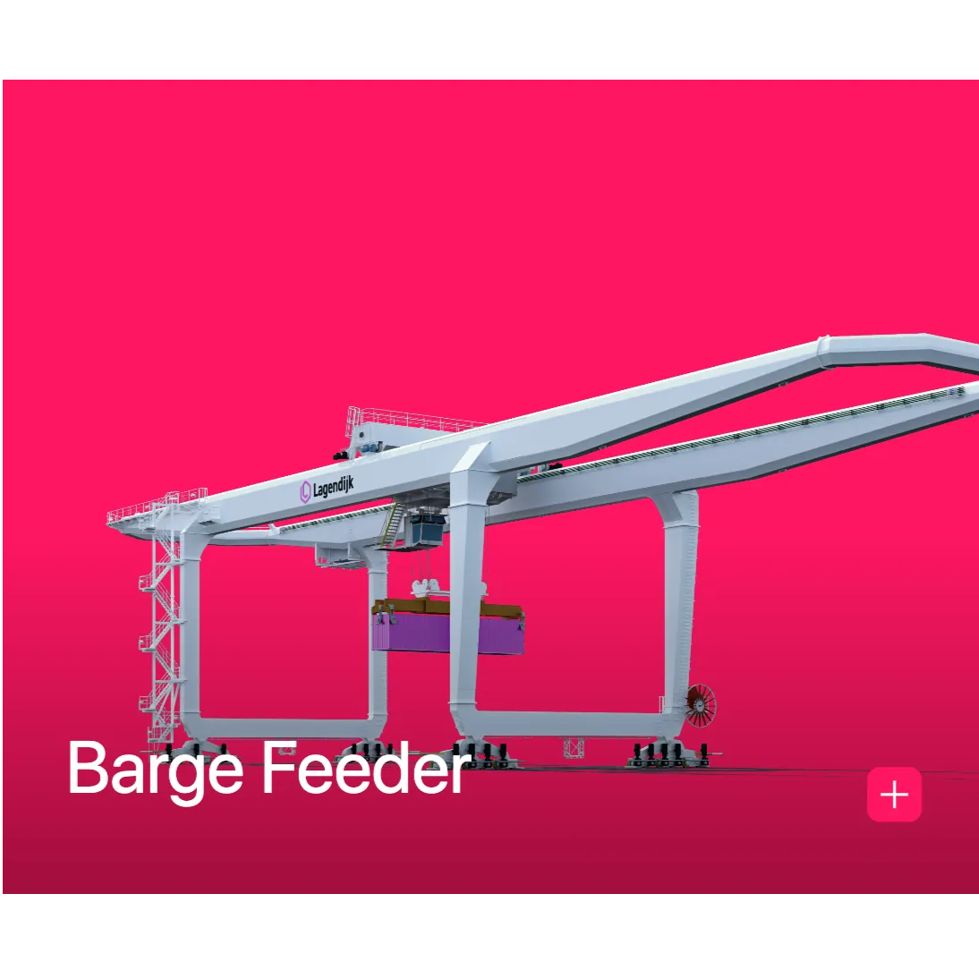 Inland Barge Feeder Container Cranes