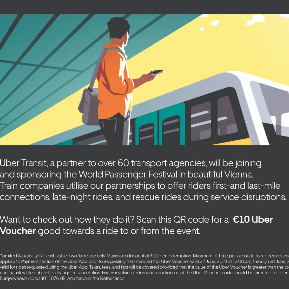 €10 Uber Voucher to/from Event