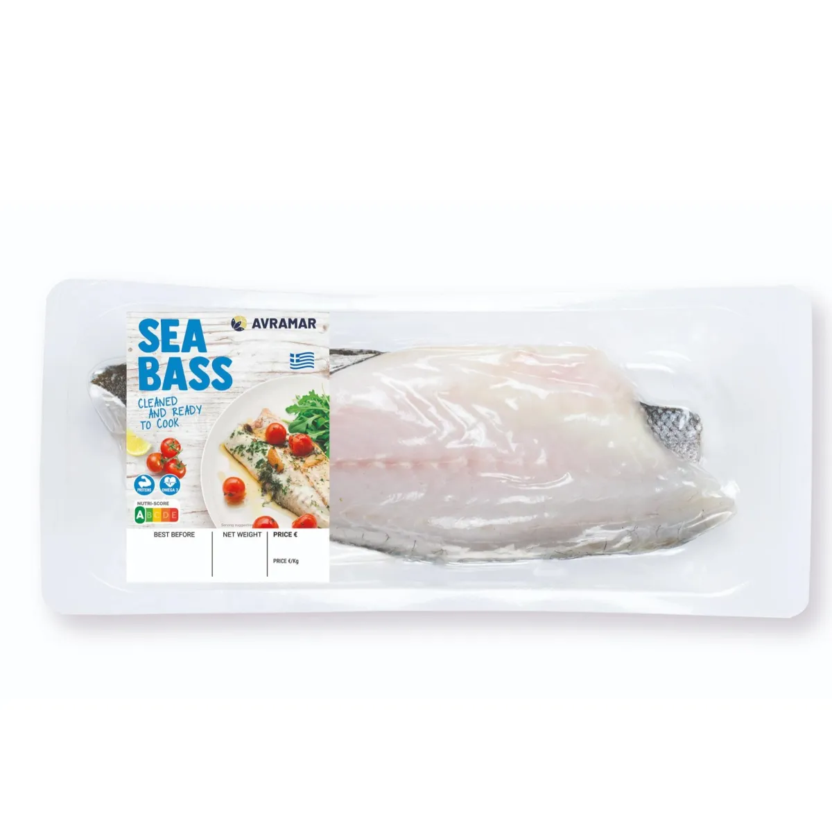SKINPACK SEA BASS/ BRANZINO FILLETS -12oz