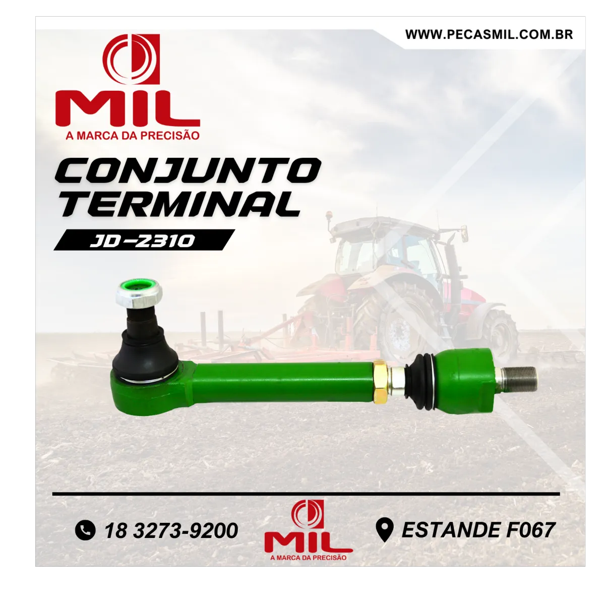 Complete Steering Tie Rod Terminal (Left/Hight) for Tractors.