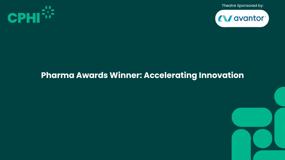 Pharma Awards Winner - Accelerating Innovation