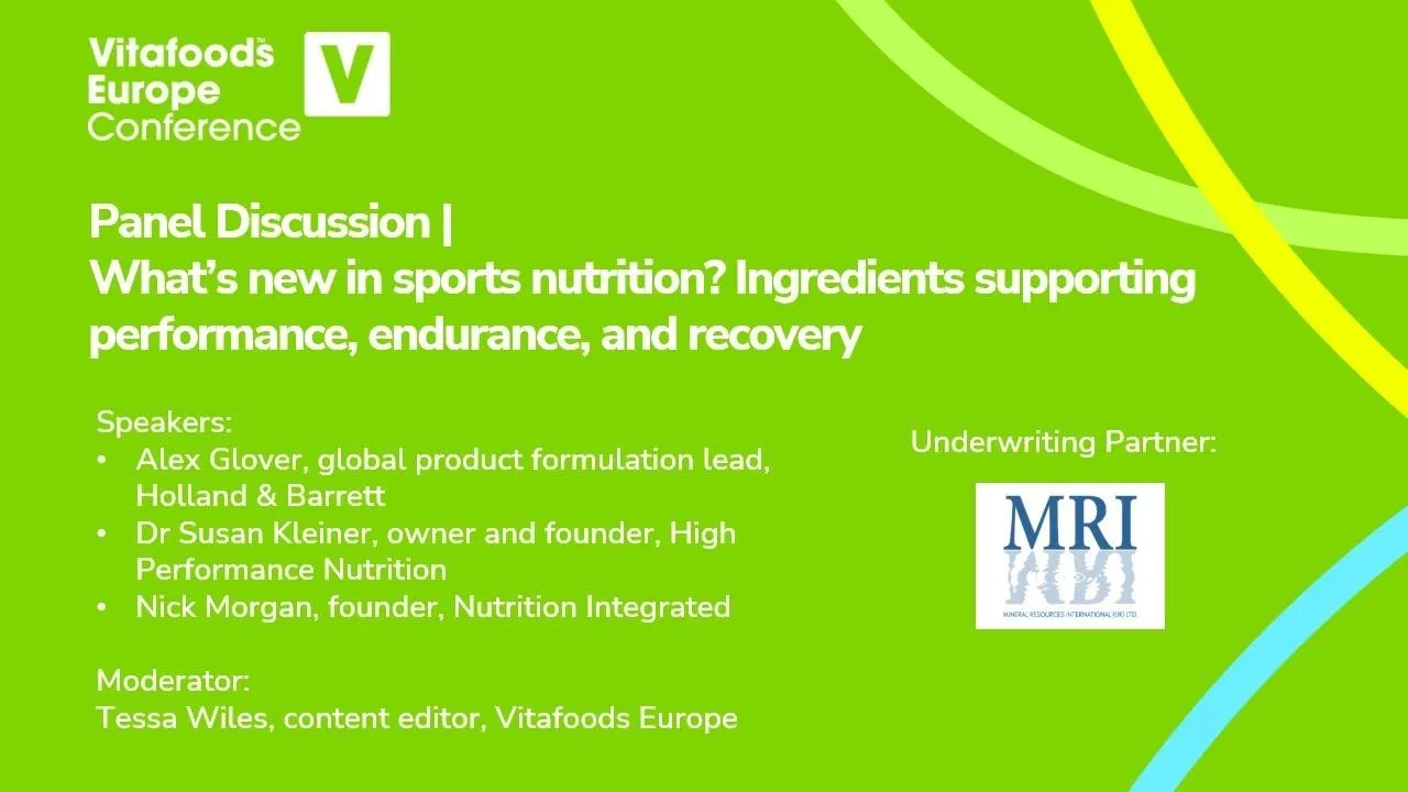 Panel Discussion | What’s new in sports nutrition? Ingredients supporting performance, endurance, and recovery