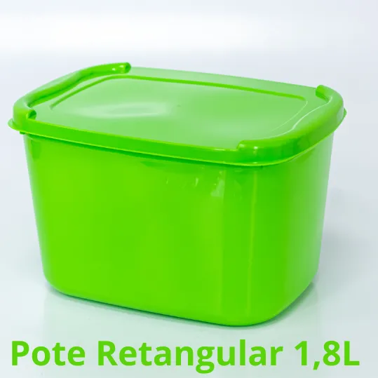 Pote Retangular 1,8L