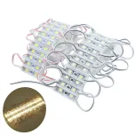 Módulo Resinado Led SMD 2835 Micro c/ 2Led 12v 0,50w IP65 Branco Quente 3500k