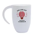 Canecas de Cerâmica Branca Com Alça Lua Para Sublimação 350ml