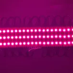 Módulo Injetado Led SMD 7025 Mini c/ 3led 12v 1,5w IP65 Rosa