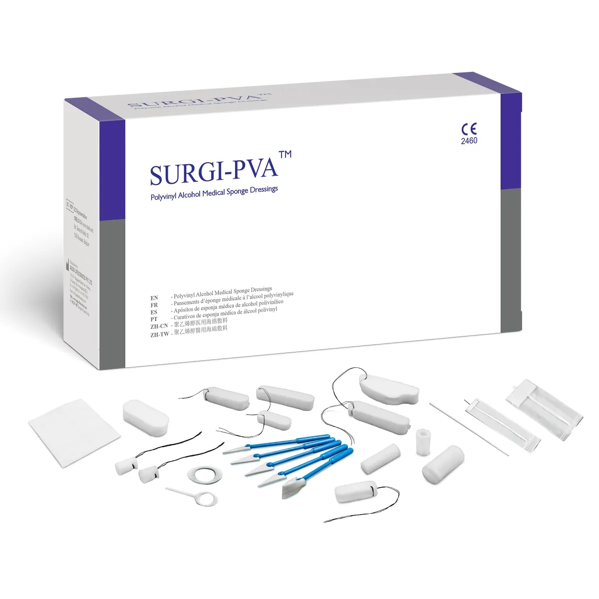 SURGI-PVA™ - Nasal, Eye Spears & Ear packs PVA Sponges - Haemostat/Hemostat