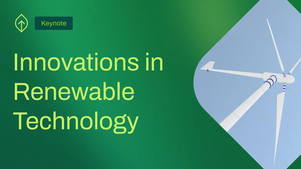 Innovations in Renewable Technology