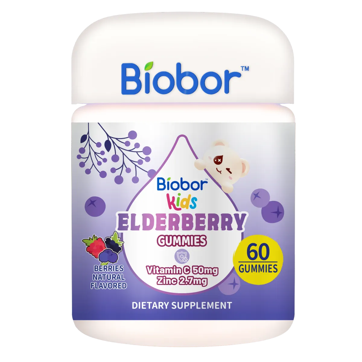 Biobor ElderCraft® Elderberry Gummies for kids