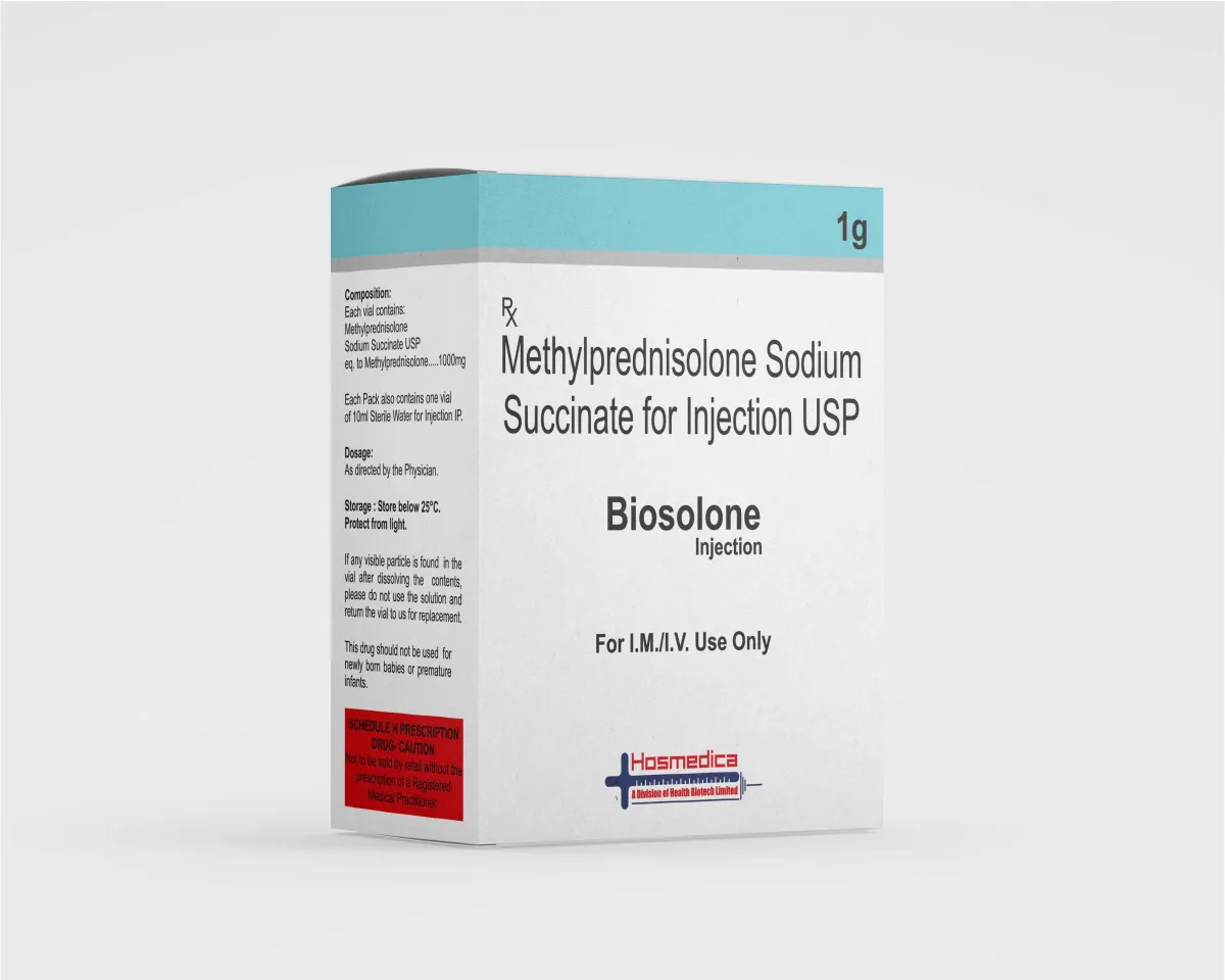 BIOSOLONE - METHYLPREDNISOLONE SODIUM SUCCINATE FOR INJECTION USP 1GM
