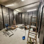 Wall protection, lead lining on walls