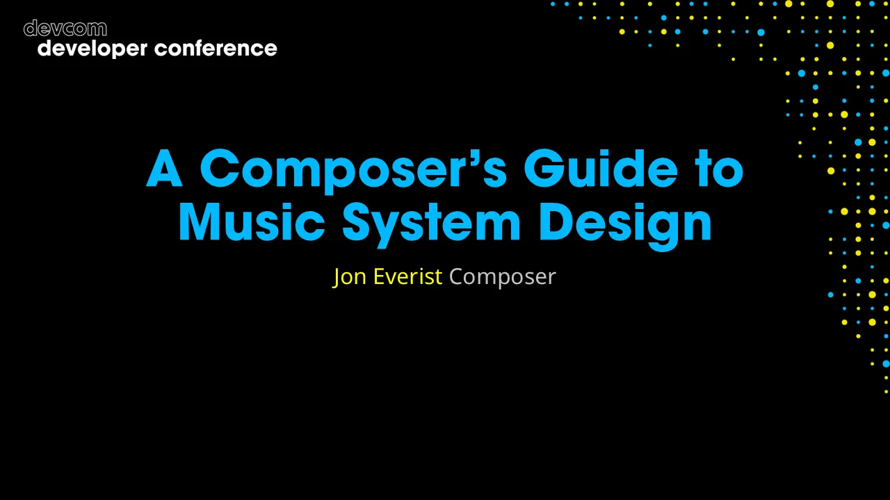 A Composer’s Guide to Music System Design