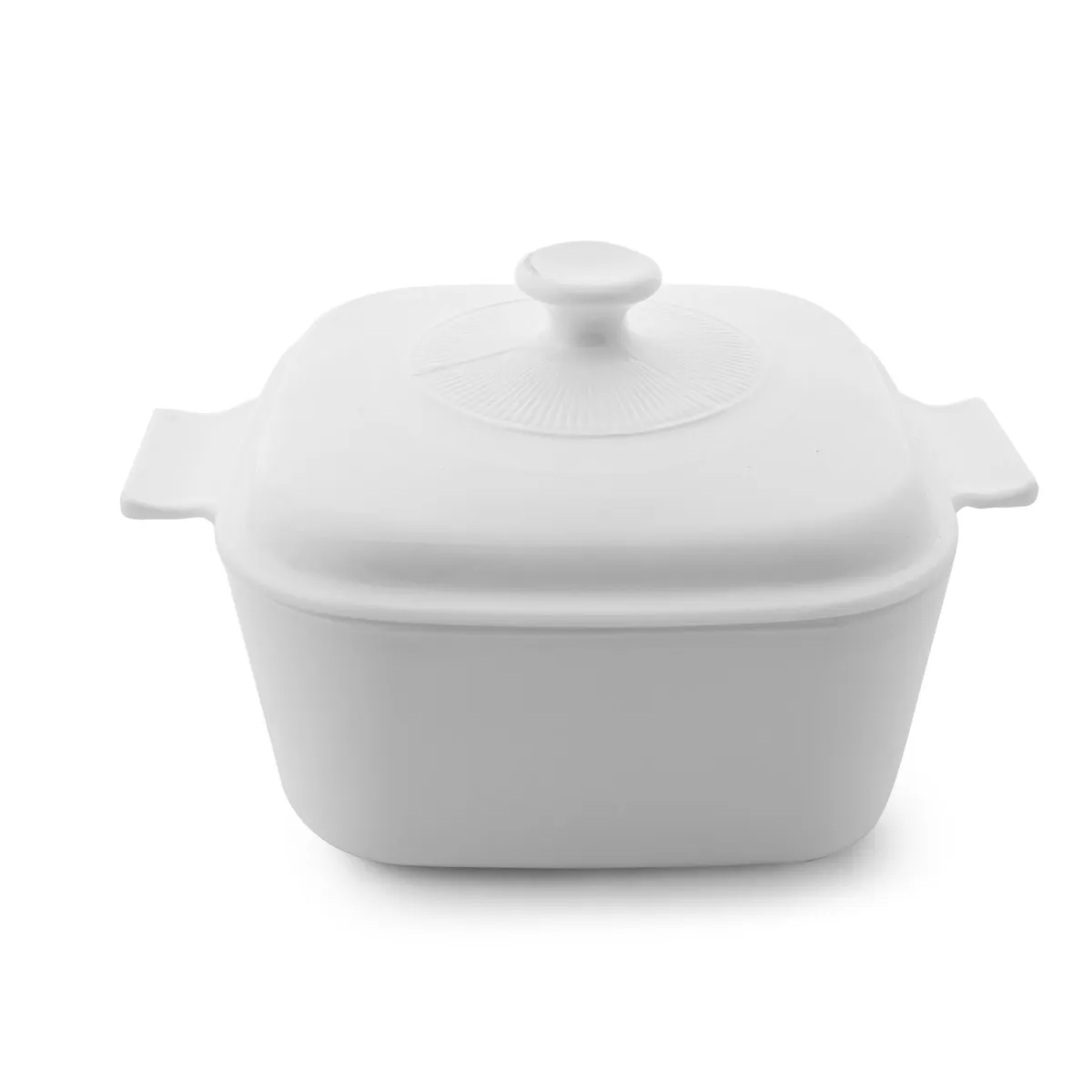 Caçarola quadrada com tampa opaline 2,5 litros e 25 cm