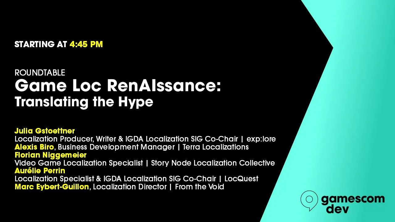 Game Loc RenAIssance: Translating the Hype