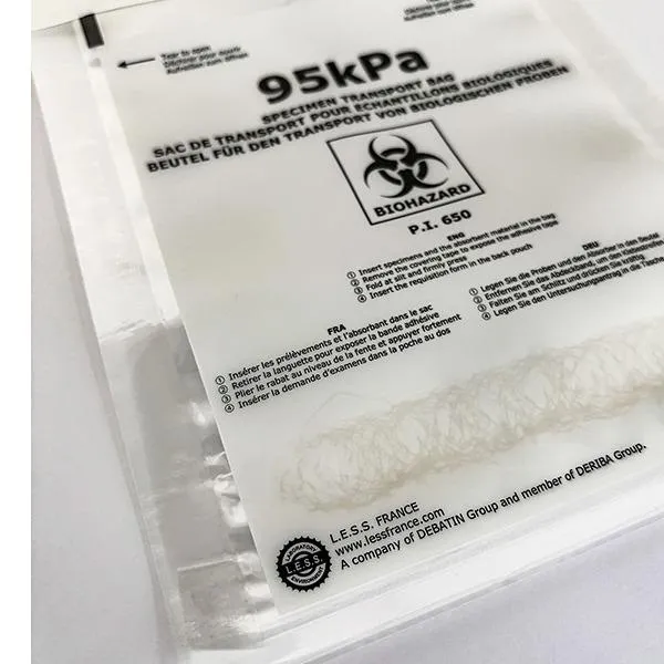 DEBAMED® Speci-Bag 95kPa with Speci-Sorb: Leakproof 95kPa bag with integrated absorbent liner technology