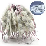 Módulo injetado Led SMD 5730 Coreano c/ 3 led 12v 1,5w Ip68 Branco Frio 6000k